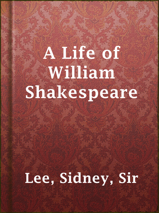 Cover image for A Life of William Shakespeare